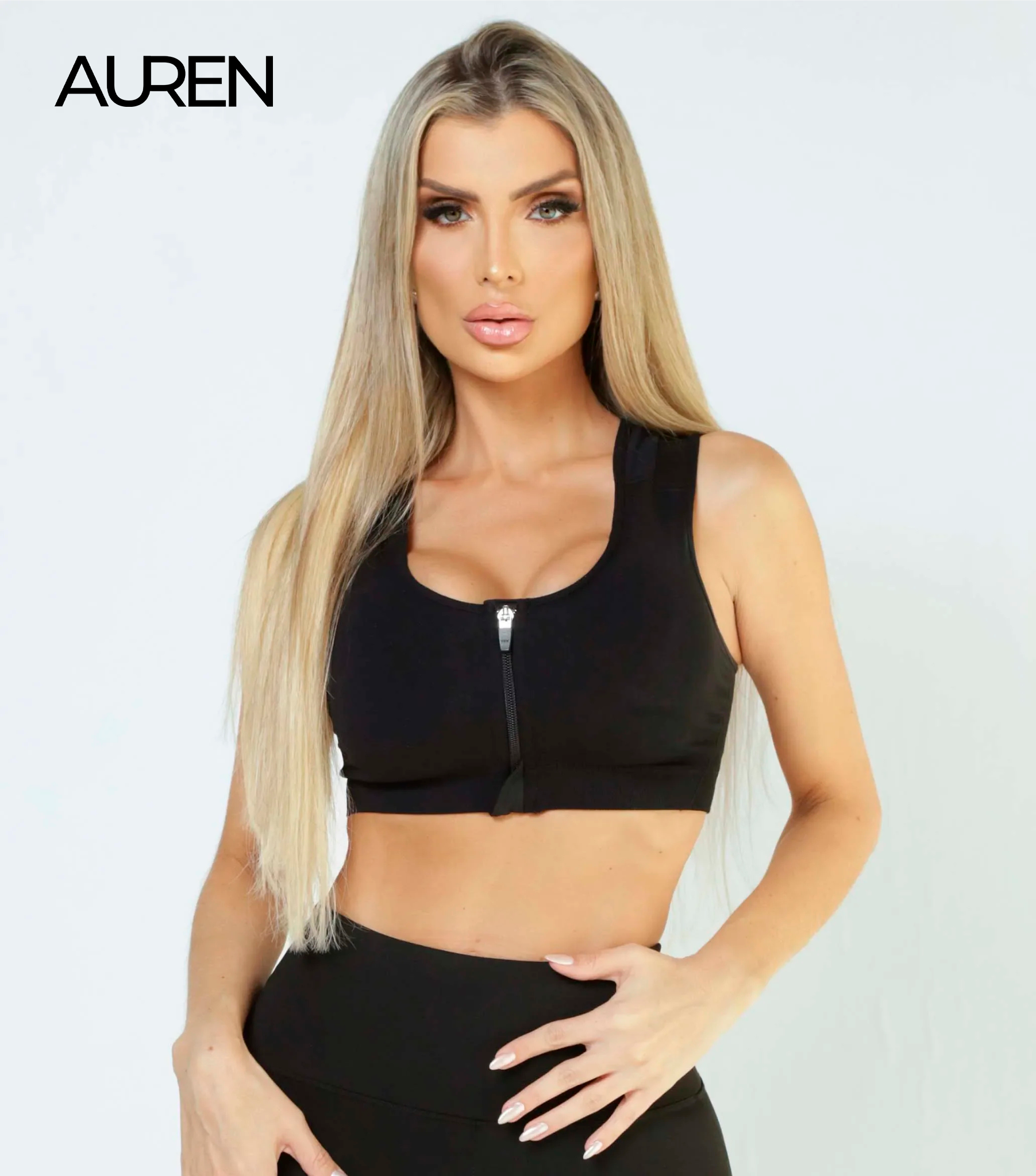 AurenTop™ - Corretor Postural Para Mulheres Com Zipper