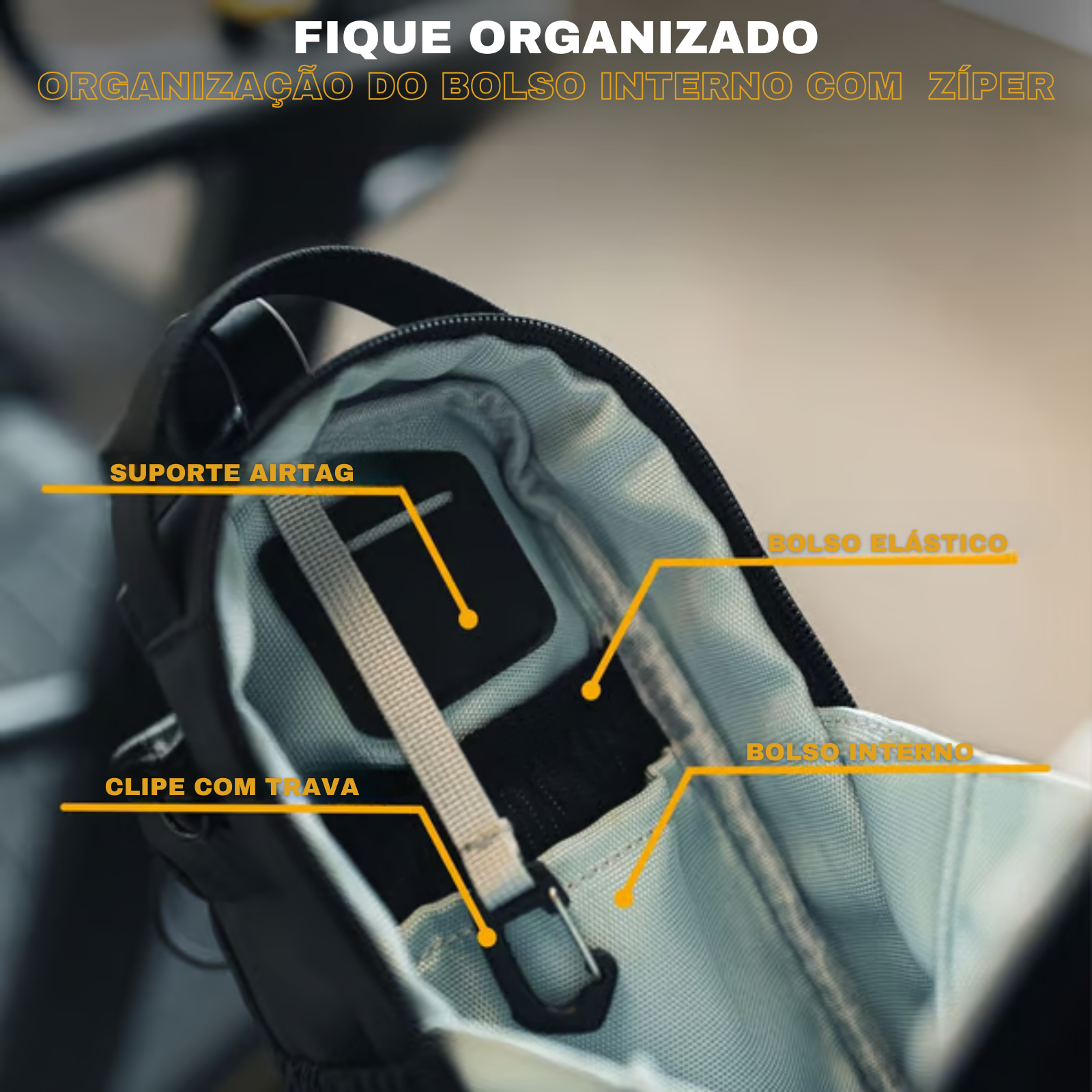 Auren Enivan™ - Bag Magnética Premium para Treinos + Garrafa Térmica 1L de Brinde