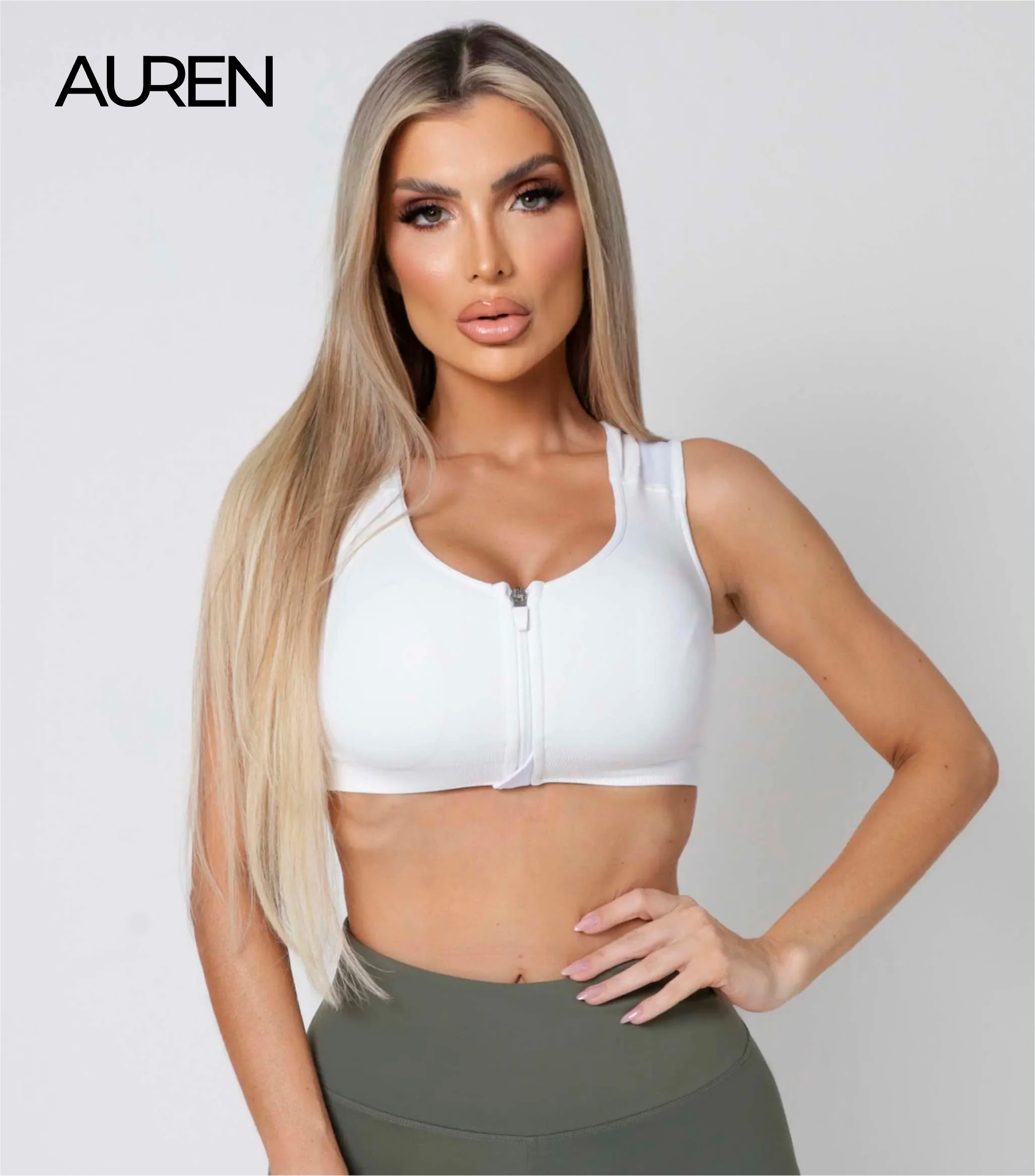 AurenTop™ - Corretor Postural Para Mulheres Com Zipper