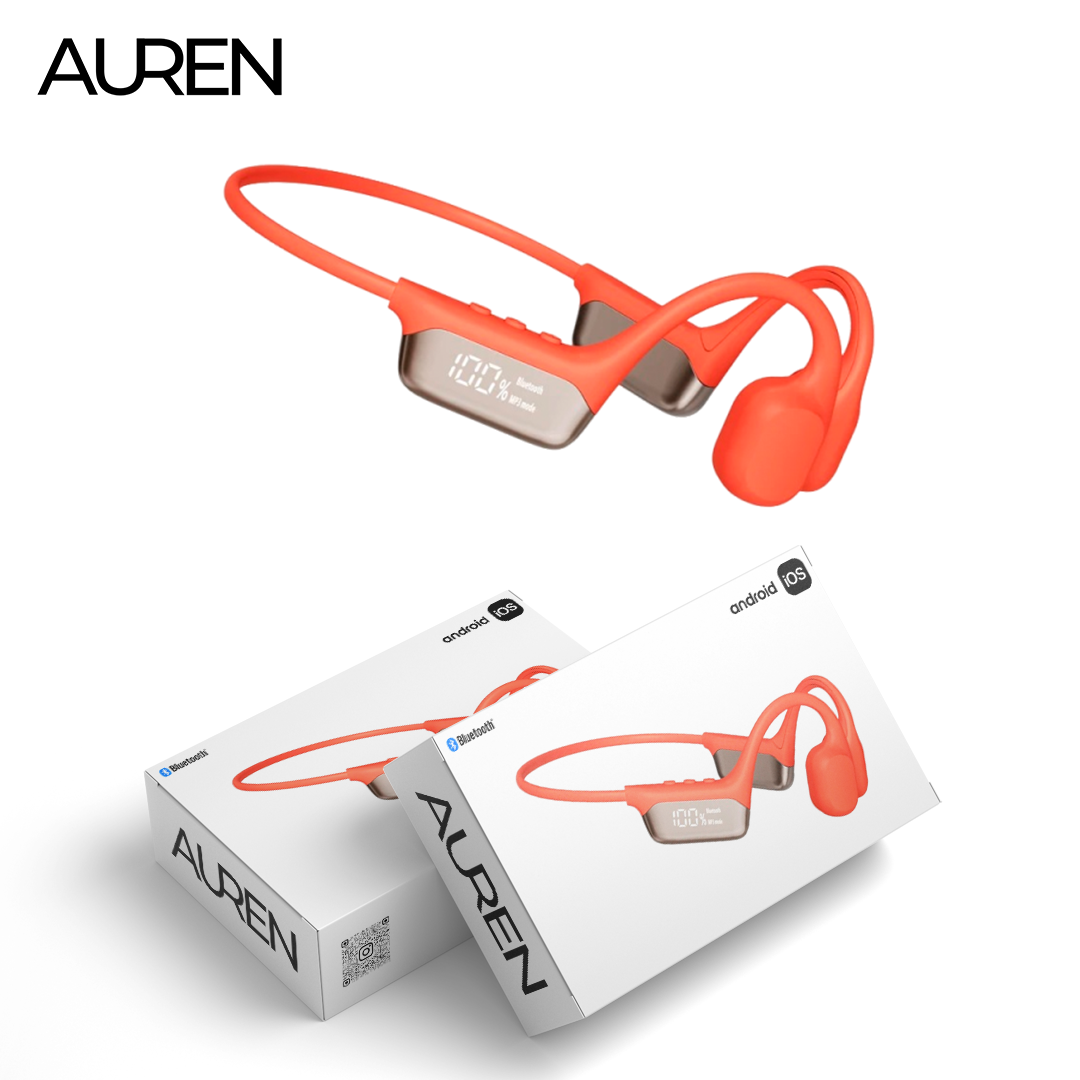 Auren S10 - Fone de condução óssea para natação (COMPRE 1 LEVE 2)