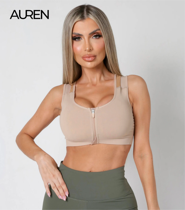 AurenTop™ - Corretor Postural Para Mulheres Com Zipper