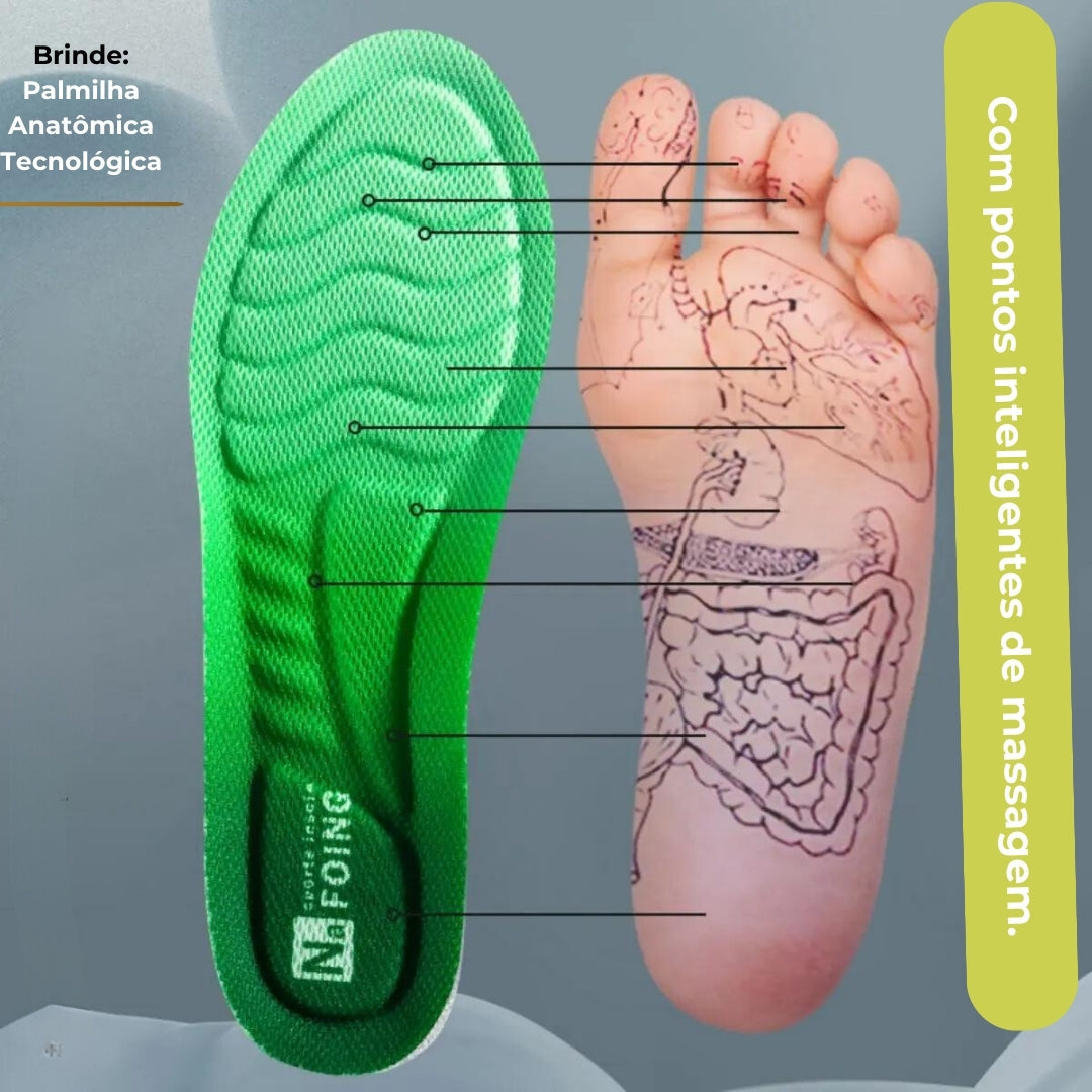 Tenis Ortopédico Confort Running Unissex + Palmilha Tecnológica Grátis