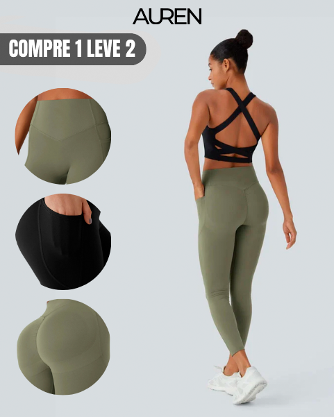 [COMPRE 1 LEVE 2] Calça Legging Levanta Bum Bum e Define a Barriga